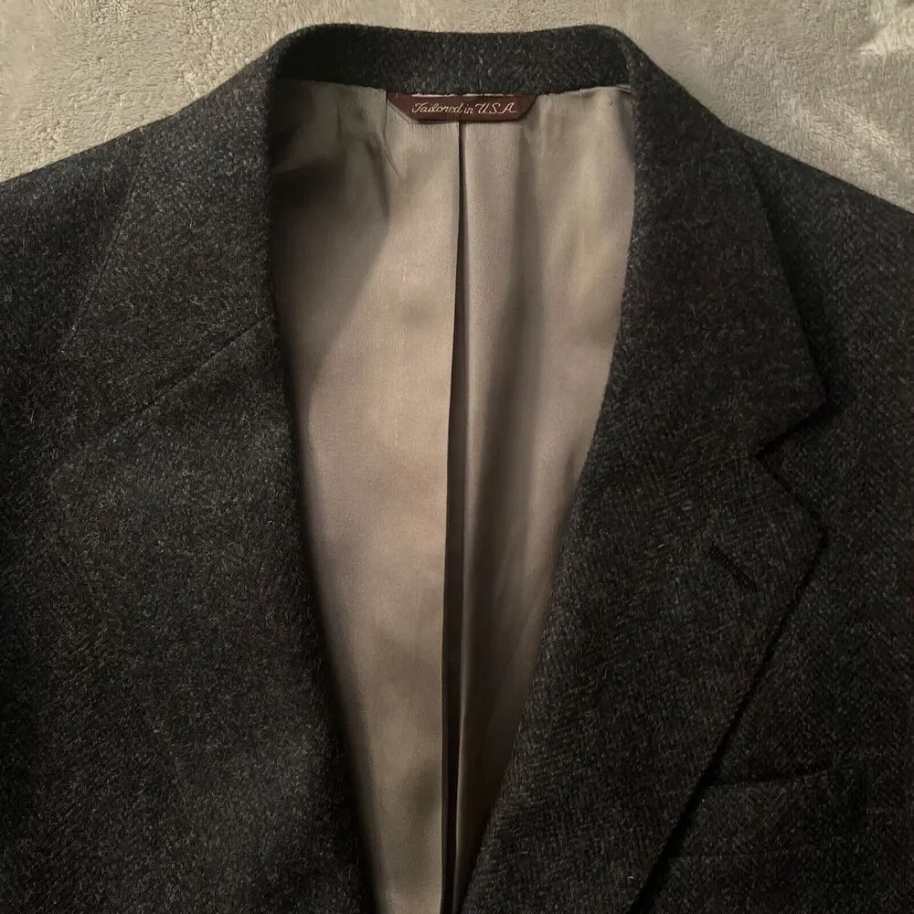 Cricketeer Dayton Hudson Vintage Blazer Jacket Union Made in USA 44R Wool